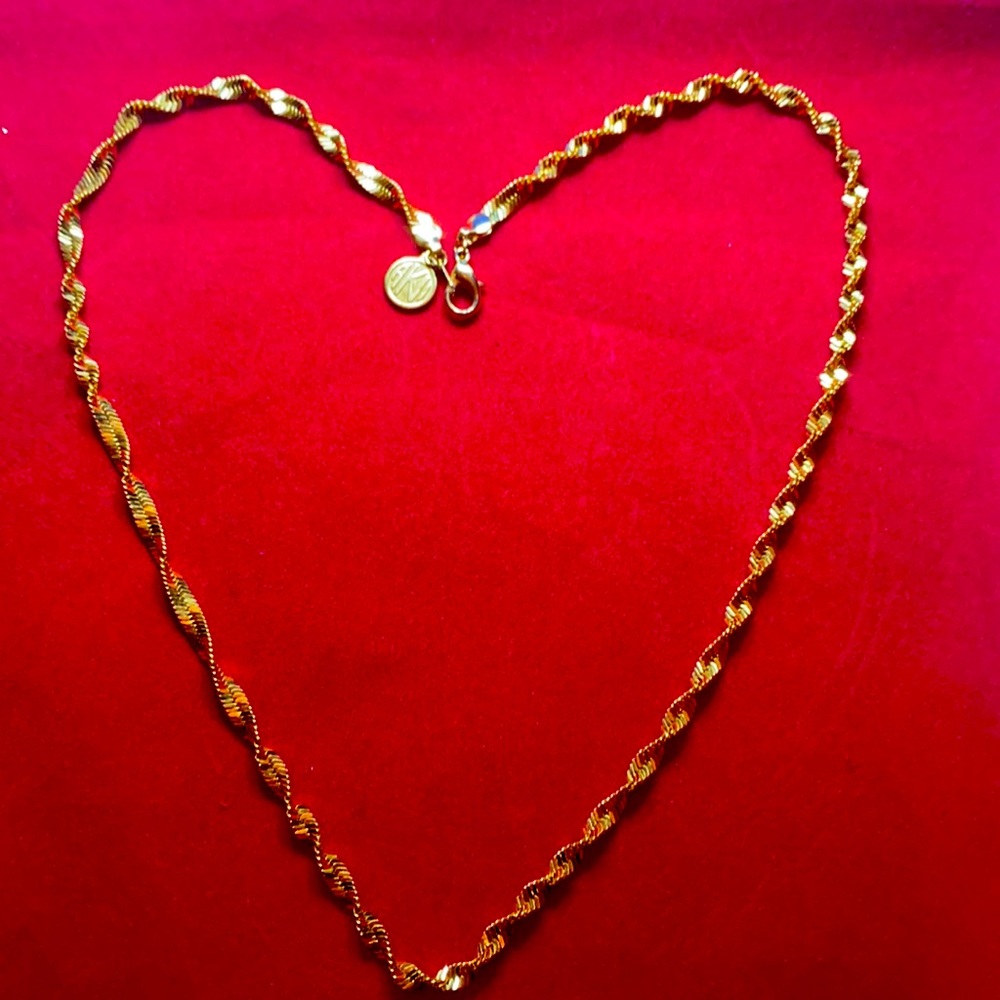 Anne Klein Vintage Gold Tone Necklace